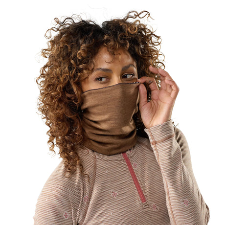 Cache-cou Smartwool Thermal Merino réversible unisexe - Mocha Fair Isle Fun, deuxième vue