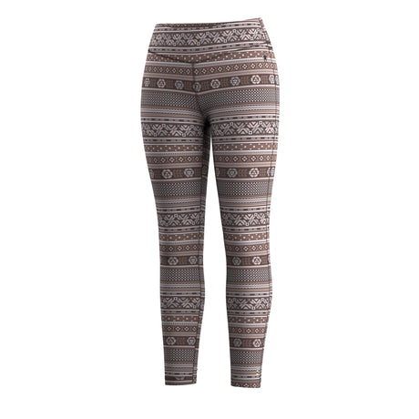 Smartwool caleçon long Classic Thermal Merino pour femme – Moka Fair Isle (vue détaillée 10)