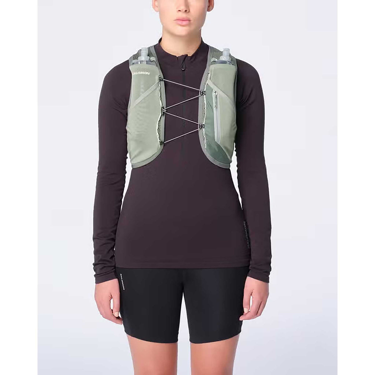 Salomon Active Skin 8 veste d'hydratation de course à pied - Laurel Wreath / Lily Pad / Aloe Wash