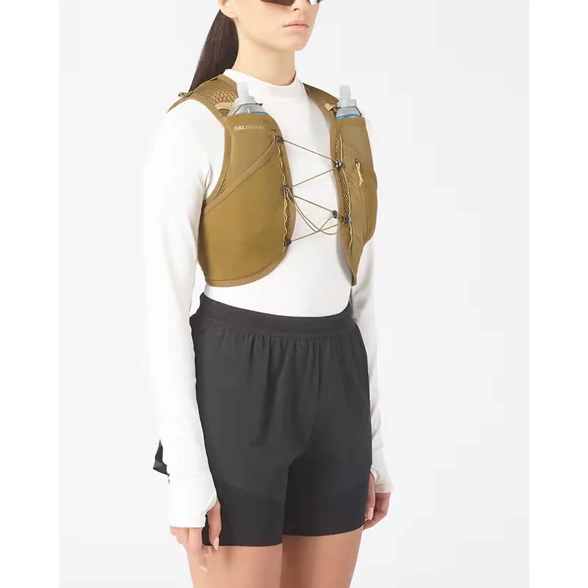 Salomon Active Skin 8 veste d'hydratation de course à pied - Brilliant Olive / Willow