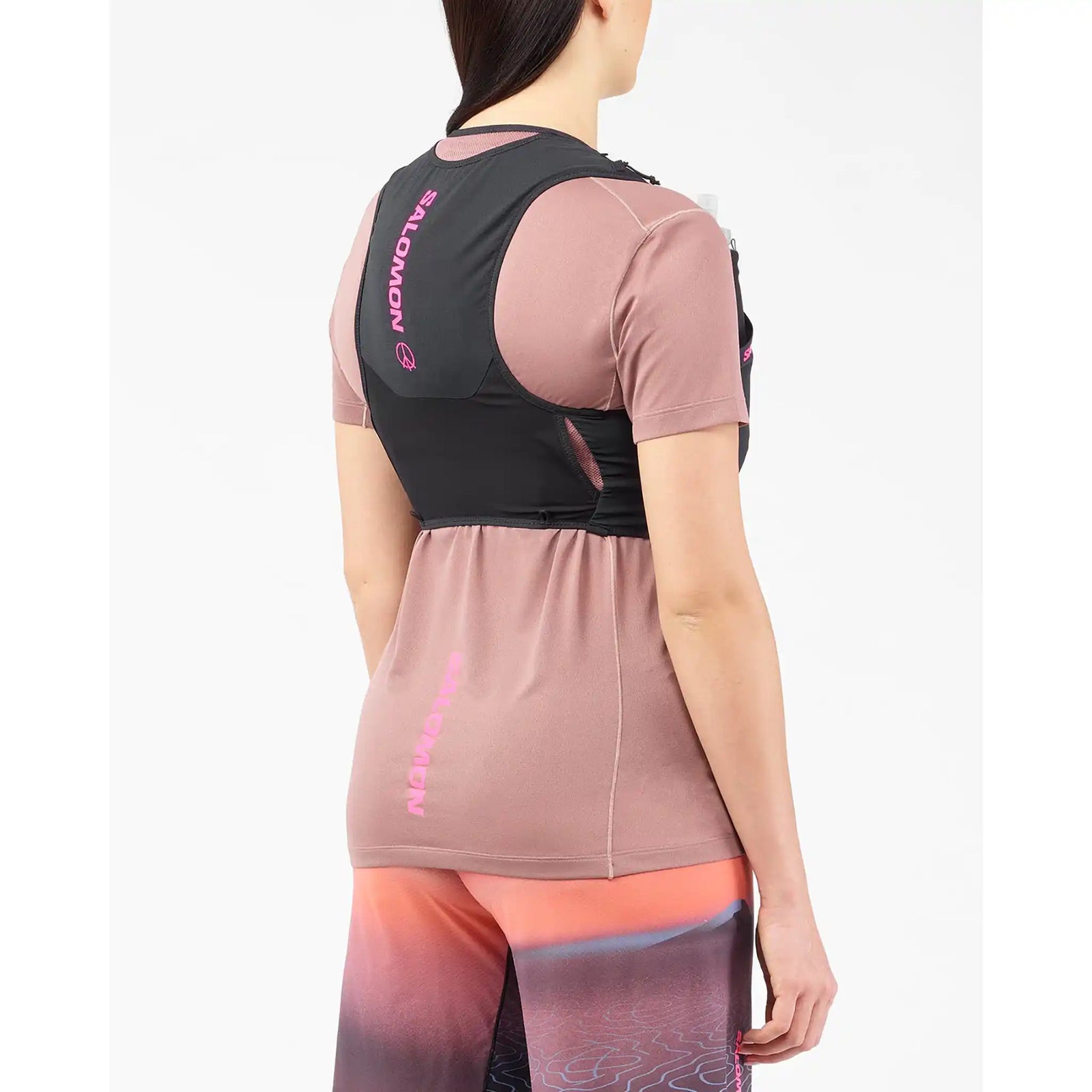 Salomon S/Lab Sense 6 Limited Courtney Edition veste d'hydratation - Black / Rose Taupe / Knockout Pink