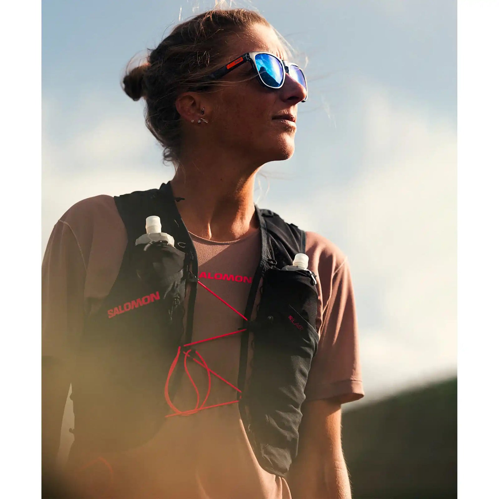 Salomon S/Lab Sense 6 Limited Courtney Edition veste d'hydratation - Black / Rose Taupe / Knockout Pink