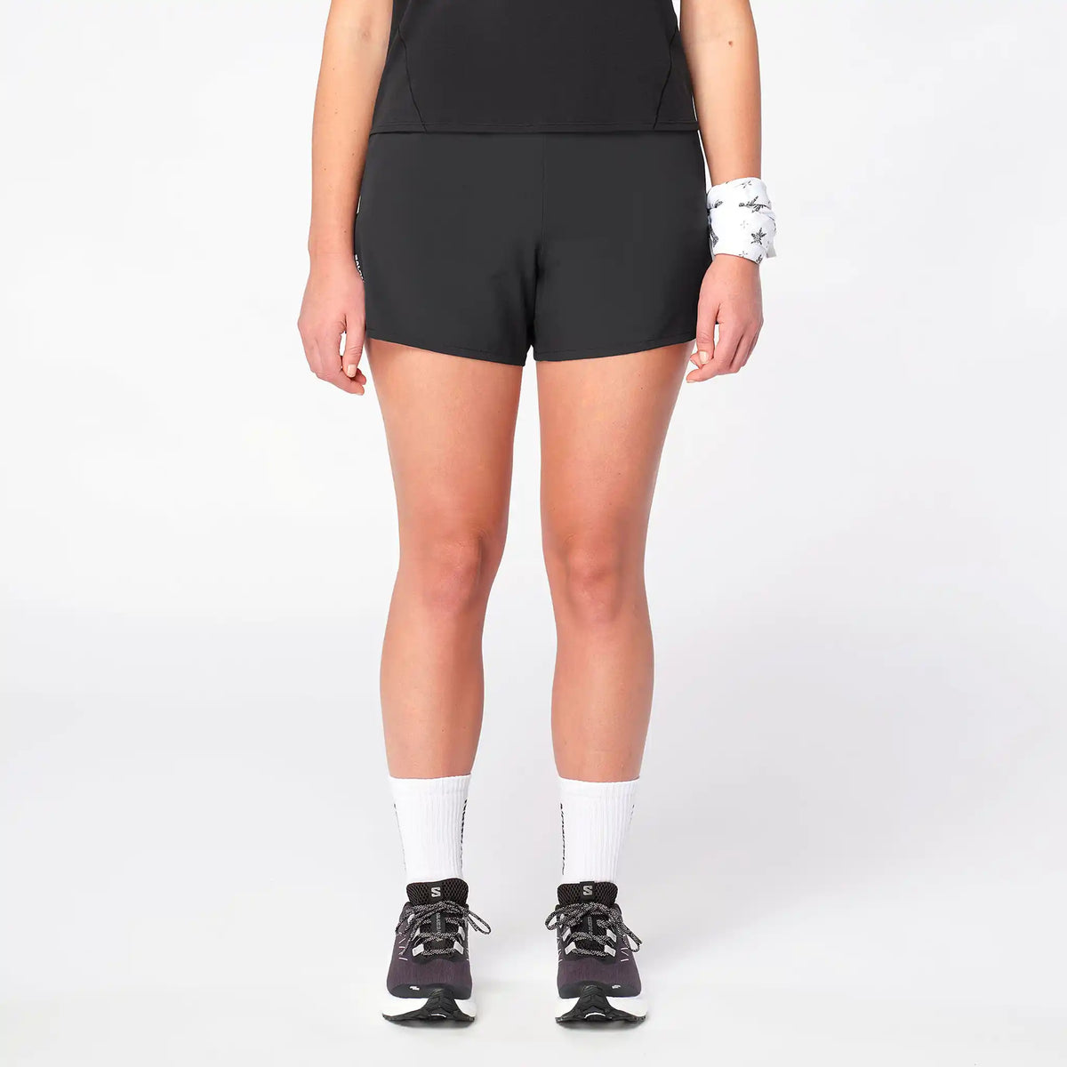 Salomon Salomon SHAKEout Core Shorts de course a pied 4 po femme - Deep Black