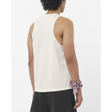 Salomon SHAKEout Core débardeur de course pour homme - Whisper White