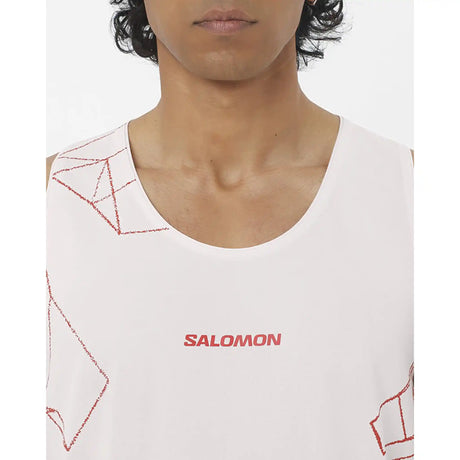 Salomon S/LAB Speed débardeur homme - Lilac Ash / Fiery Red