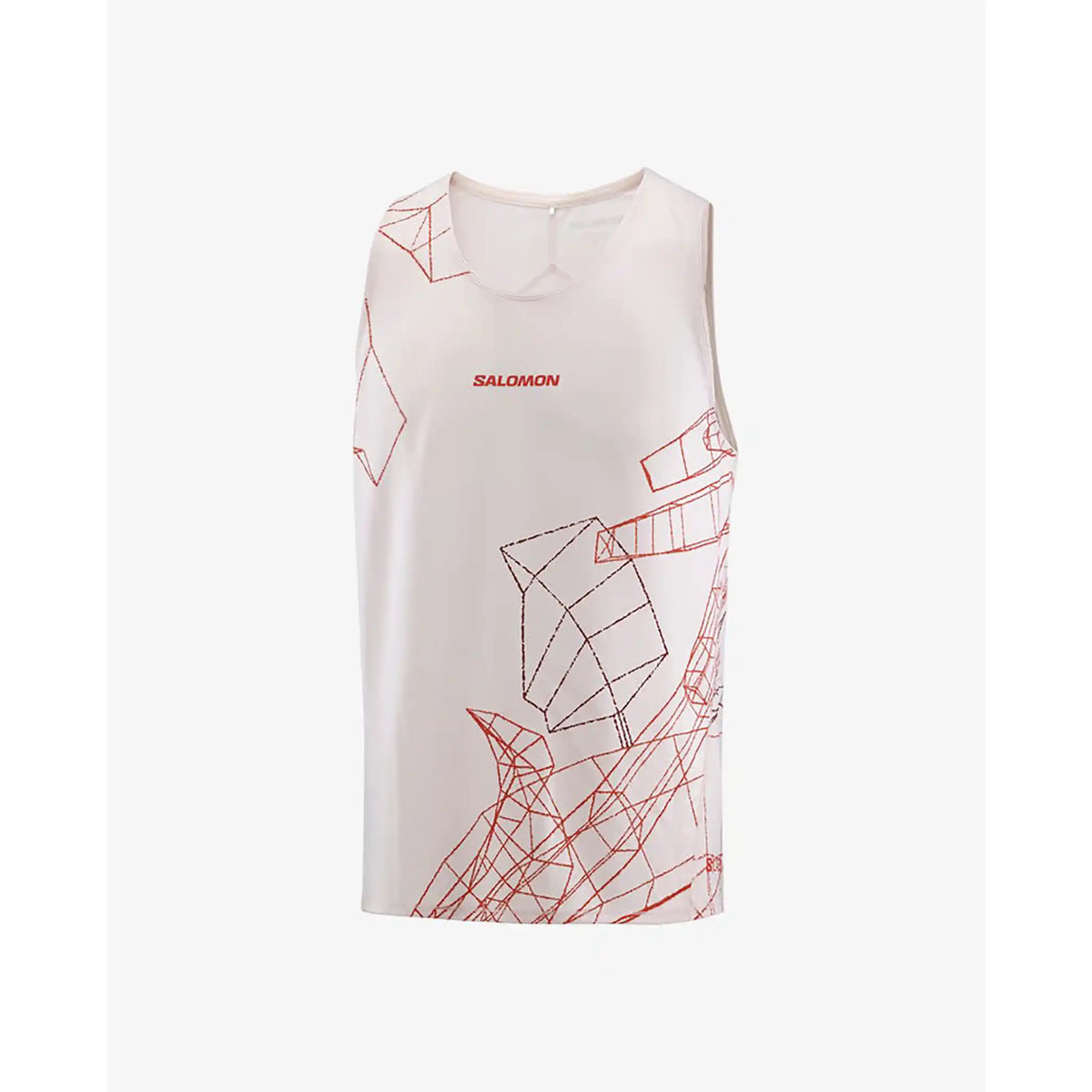 Salomon S/LAB Speed débardeur homme - Lilac Ash / Fiery Red