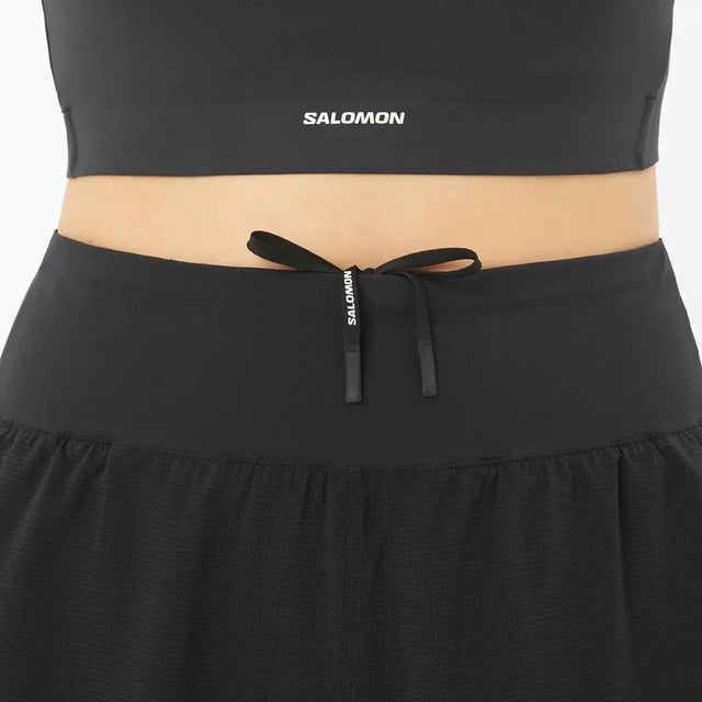 Salomon Sense Aero Stow short sport 4 pouces pour femme - Deep Black