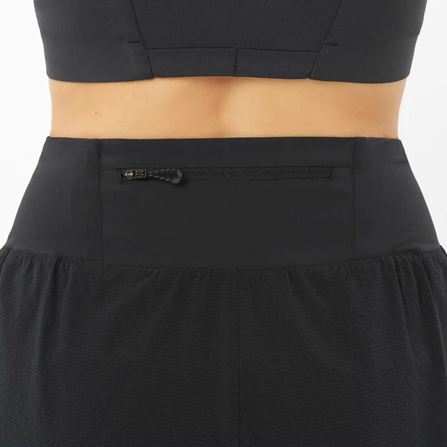 Salomon Sense Aero Stow short sport 4 pouces pour femme - Deep Black