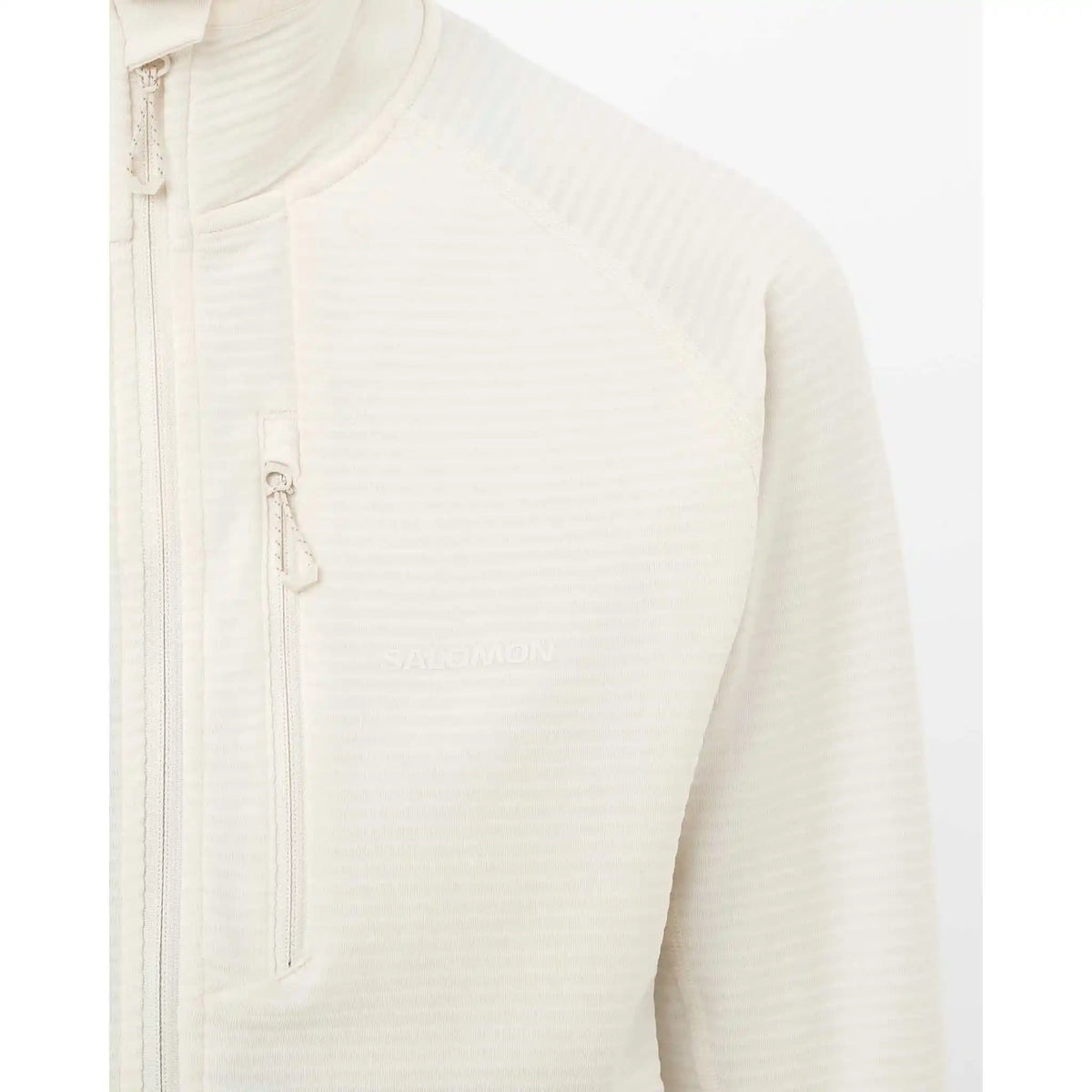 Salomon Salomon Essential Light Warm Full Zip Midlayer chandail pour femme - Whisper White