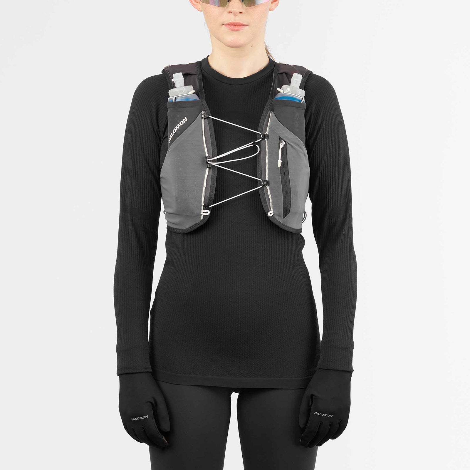 Salomon Salomon ADV Skin 5 Gradient veste d'hydratation de course à pied - Phantom / Castlerock / Icicle