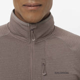 Salomon Salomon Essential Lightwarm Full Zip Midlayer chandail de course pour homme