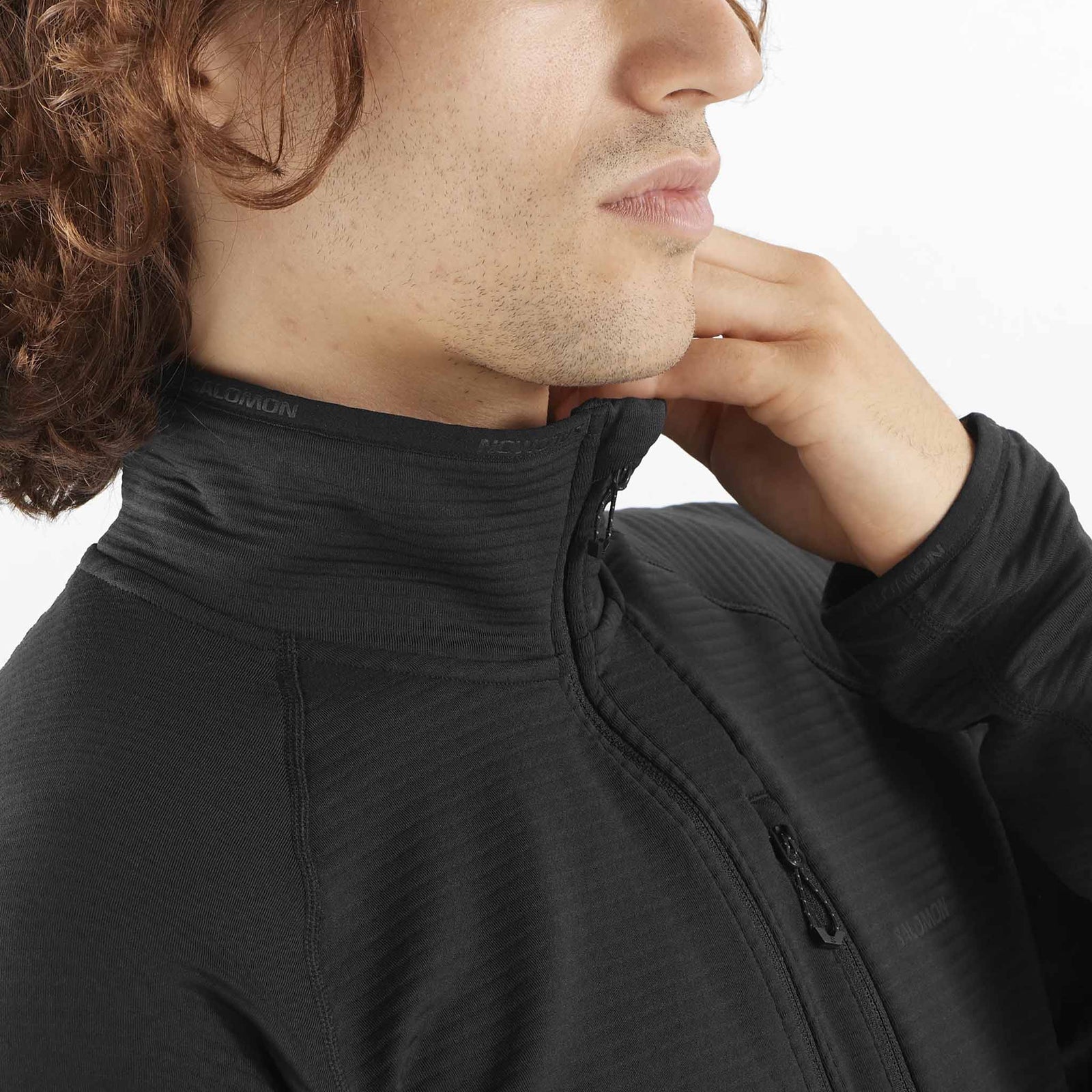 Salomon Salomon Essential Lightwarm Half Zip Midlayer chandail de course pour homme