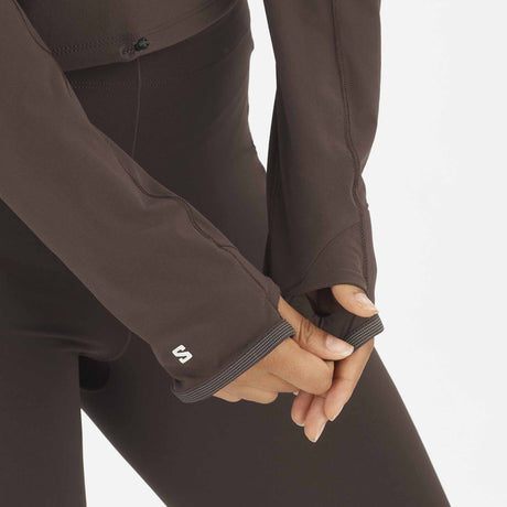 Salomon Salomon Sense Aero Hybrid Half-Zip Midlayer chandail de course à pied pour femme