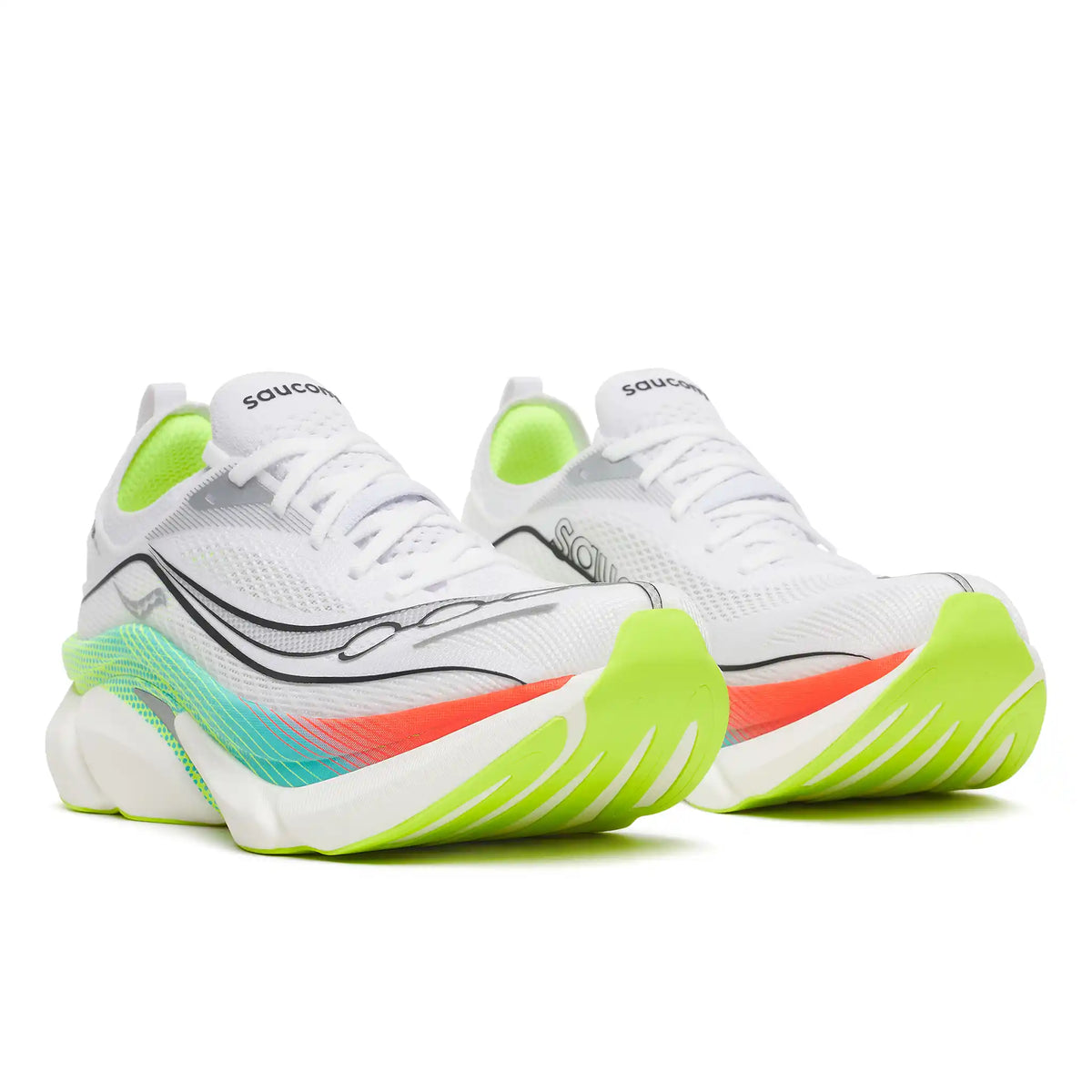 Saucony Endorphin Elite 3 unisex carbon running shoe - White / Multi