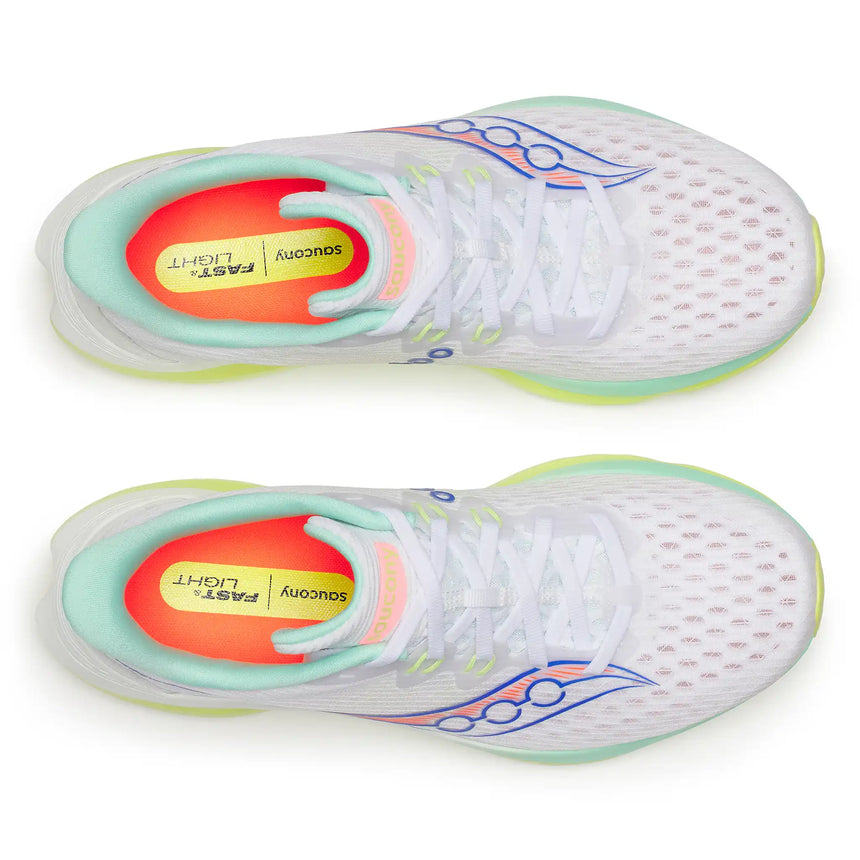 Saucony Kinvara 16 chaussures de course à pied femme - White / Tart