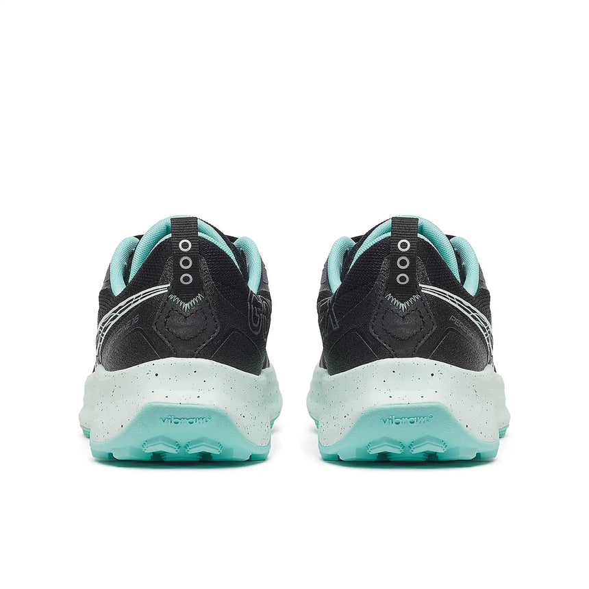 Saucony Peregrine 16 GTX chaussures de course à pied trail femme - Black / Aqua