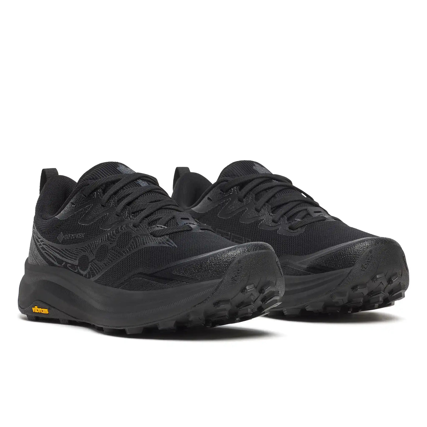 Saucony Peregrine 16 GTX chaussures de course à pied trail femme - Triple Black
