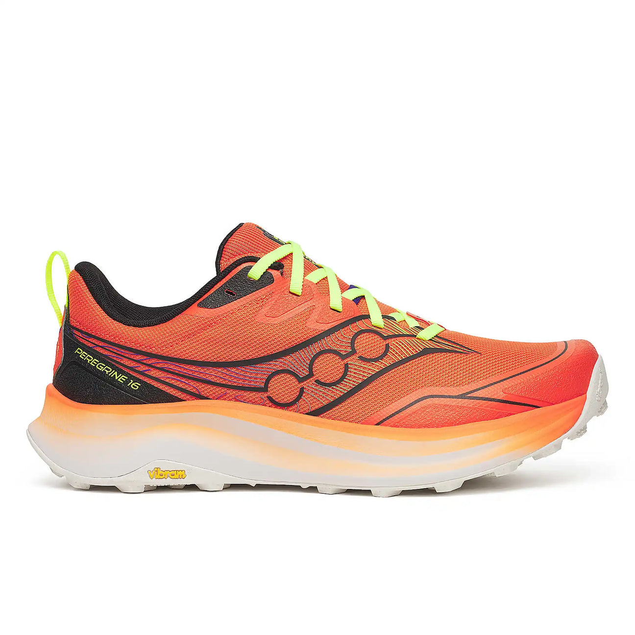 Saucony Peregrine 16 souliers de course sur sentier homme - Fire / Black