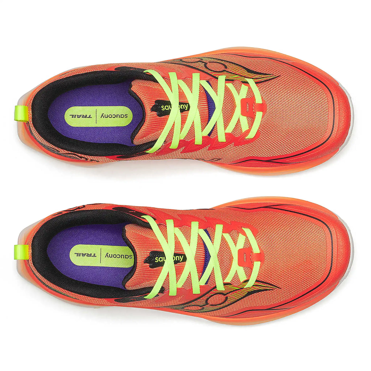 Saucony Peregrine 16 souliers de course sur sentier homme - Fire / Black