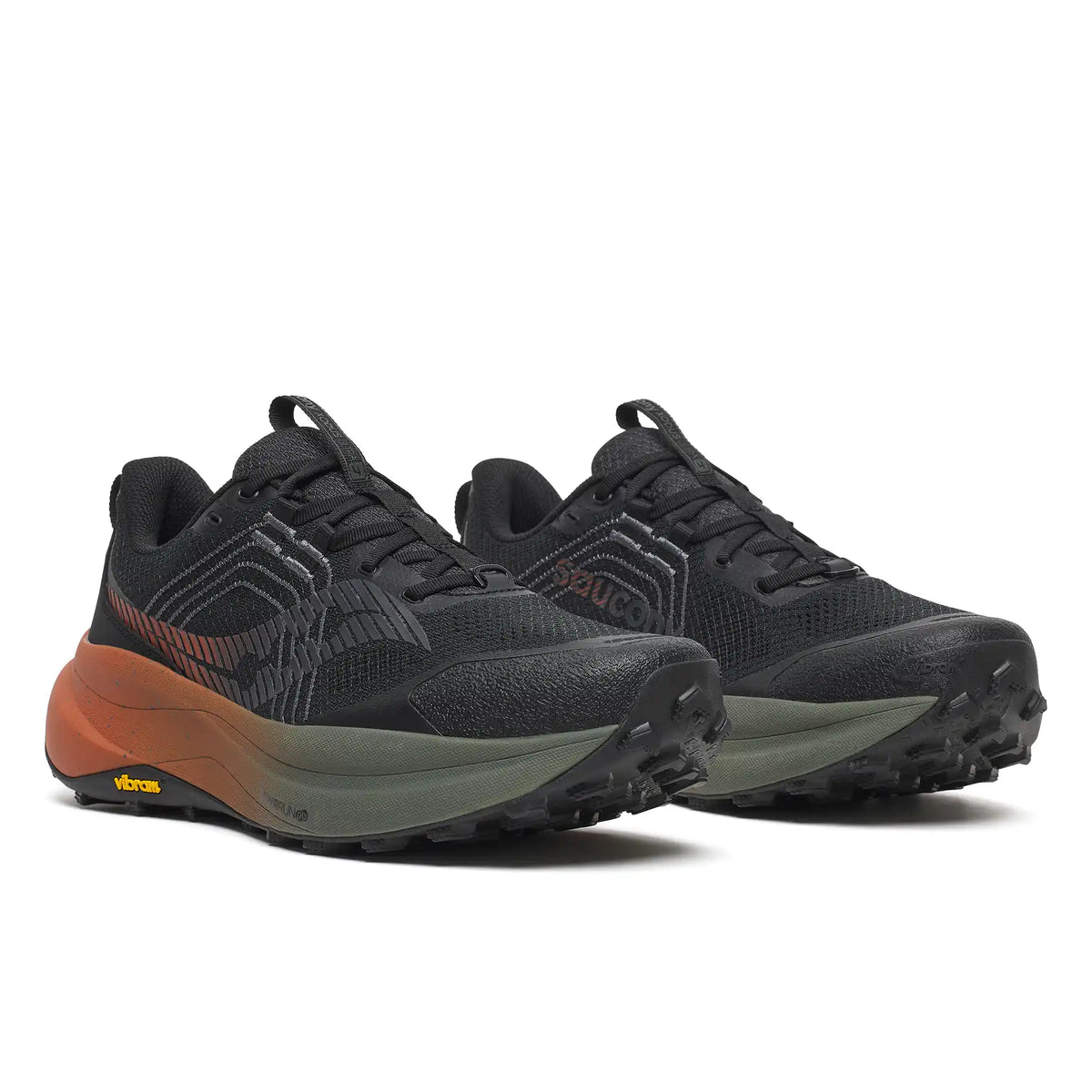 Saucony Saucony Xodus Ultra 4 chaussures de course à pied trail homme - Black / Rust