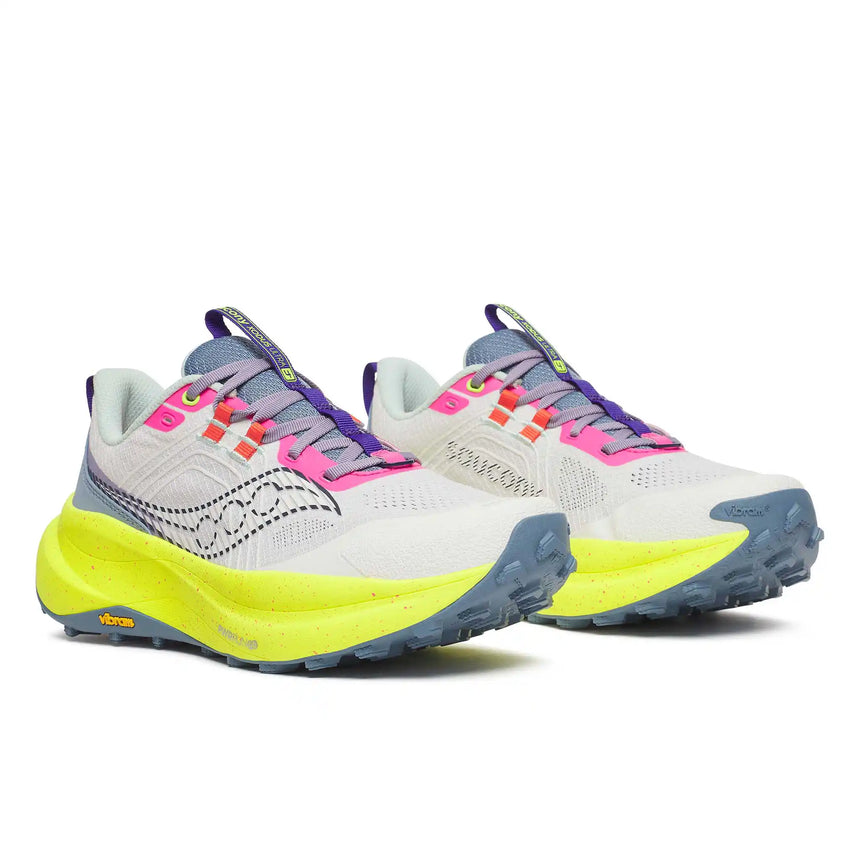 Saucony Saucony Xodus Ultra 4 chaussures de course à pied trail femme - White / Citron