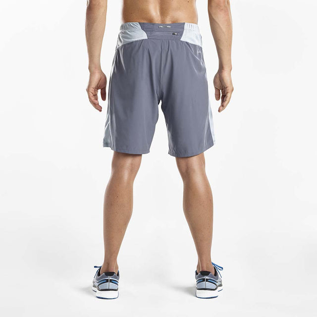 Saucony Saucony Interval 9-Inch 2 en 1 short de course à pied homme