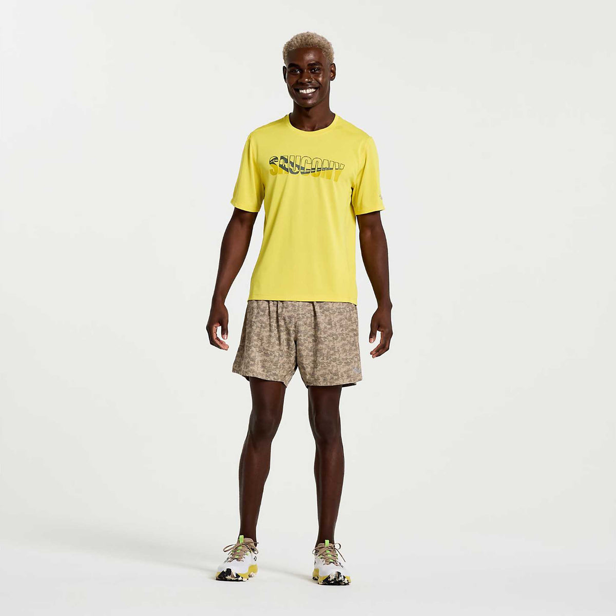 Saucony Saucony Stopwatch Graphic Short Sleeve t-shirt de course à pied homme