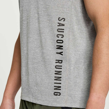 Saucony Saucony Stopwatch Graphic Singlet maillot de corps pour homme