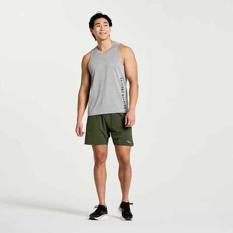 Saucony Saucony Stopwatch Graphic Singlet maillot de corps pour homme