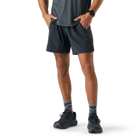 Smartwool short Active doublé 18 cm (7 po) pour homme - Noir