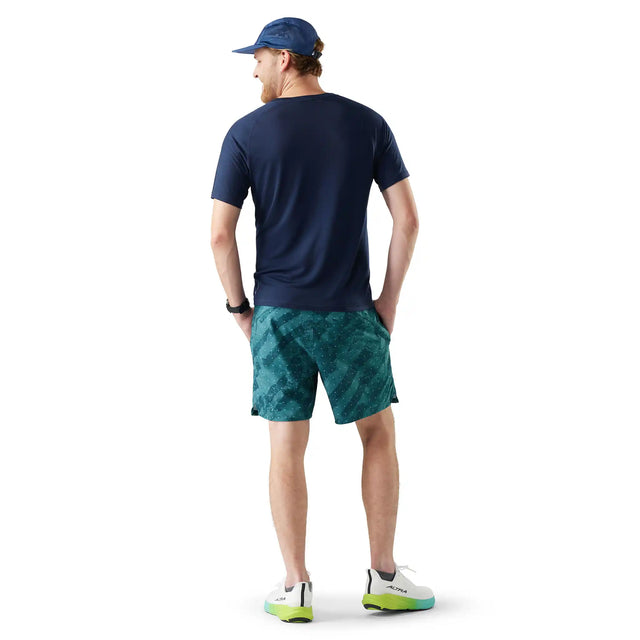 Smartwool short Active doublé 18 cm (7 po) pour homme - Bleu minéral schiste