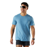 Smartwool T-shirt Active pour homme - Chiné bleu minéral