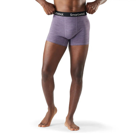 Smartwool caleçon boxeur en laine mérinos pour hommes - Chiné violet tempête
