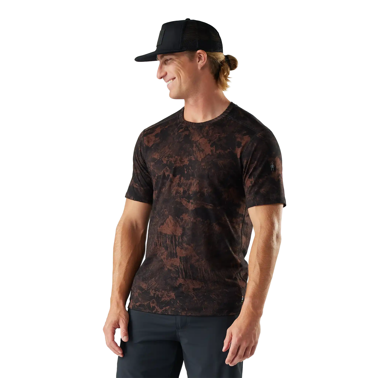 Smartwool T-shirt Merino pour homme - Sable brun de montagne