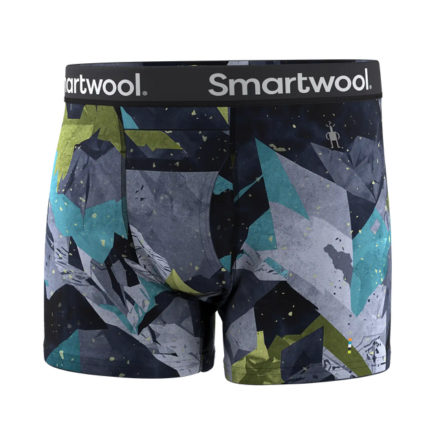 Smartwool caleçon boxeur imprimé Merino pour hommes - Bleu des sommets