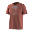Smartwool T-shirt imprimé Winding Trail Active pour homme - Terre de Sienne calcinée