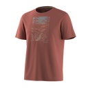 Smartwool T-shirt imprimé Winding Trail Active pour homme - Terre de Sienne calcinée