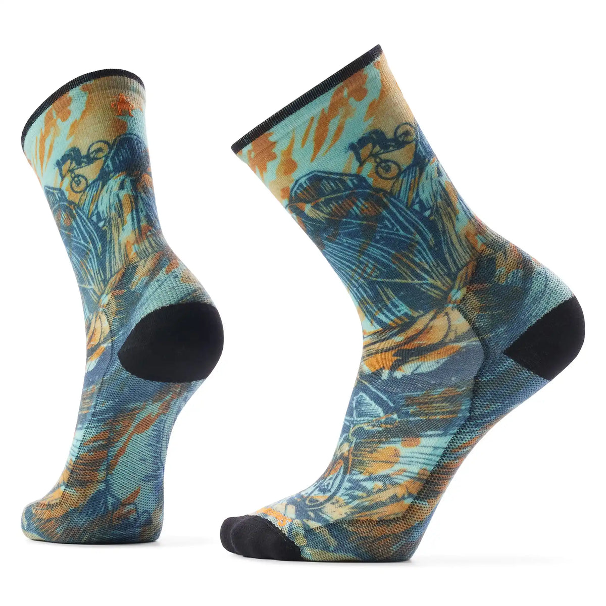 Smartwool Bike Rugged Ride Print Crew Socks – Boréal Running