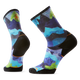 Smartwool chaussette de course à pied en sentier imprimée Summit Sector- Bleu nuit tombante
