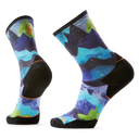 Smartwool chaussette de course à pied en sentier imprimée Summit Sector- Bleu nuit tombante