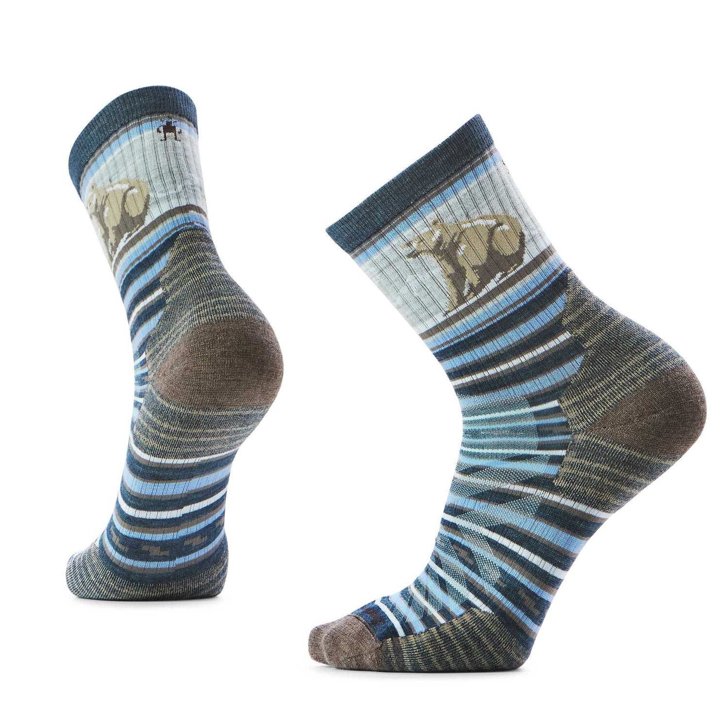 Smartwool Smartwool mi-chaussette de randonnée rayée Bear pour homme