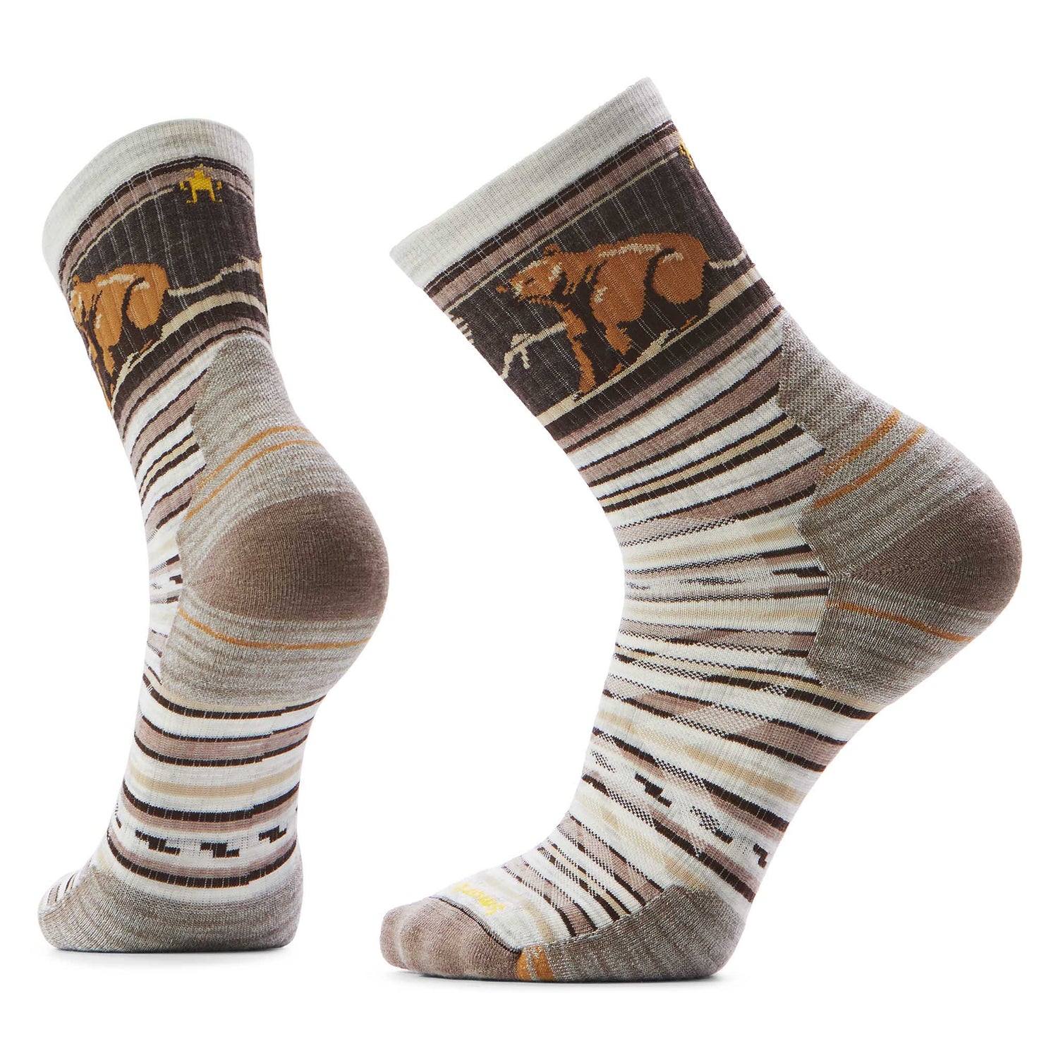 Smartwool Smartwool mi-chaussette de randonnée rayée Bear pour homme