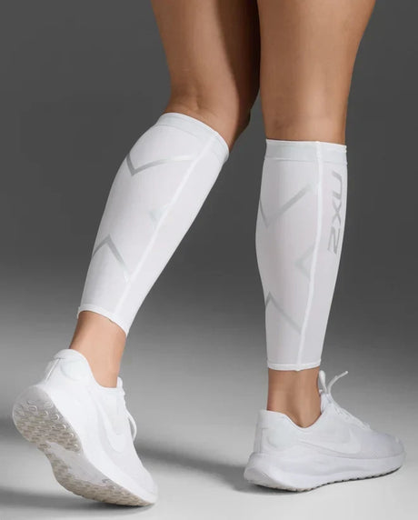 2XU manchons de compression pour mollets - Blanc