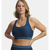 Under Armour UA Crossback Mid – Soutien-gorge sport croisé au dos - Wham Blue / Blue Haze / Blue Haze