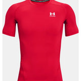 Under Armour UA HeatGear Armour - T-shirt à manches courtes homme - Rouge / Blanc