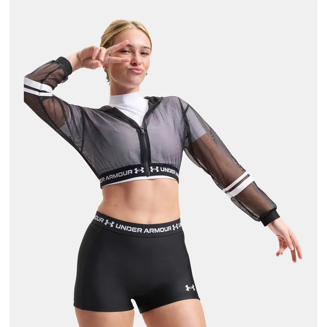 Under Armour Heatgear short court 8 cm femme - Ultimate Black / White