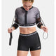 Under Armour Heatgear short court 8 cm femme - Ultimate Black / White