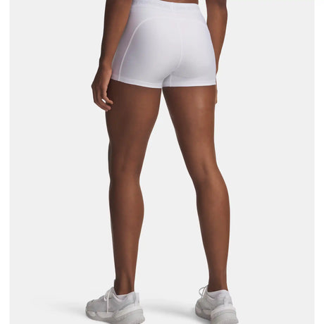 Under Armour Heatgear short court 8 cm femme - White / Halo Grey