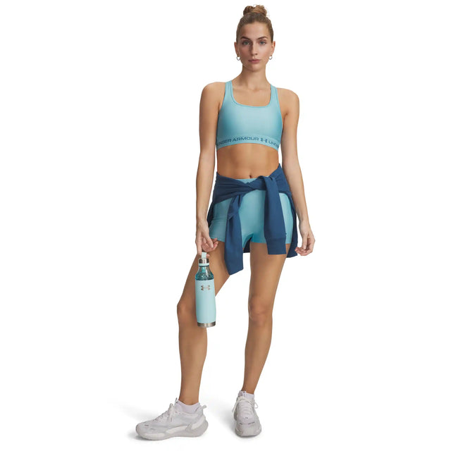 Under Armour Heatgear short court 8 cm femme - Blue Haze / Boundless Blue