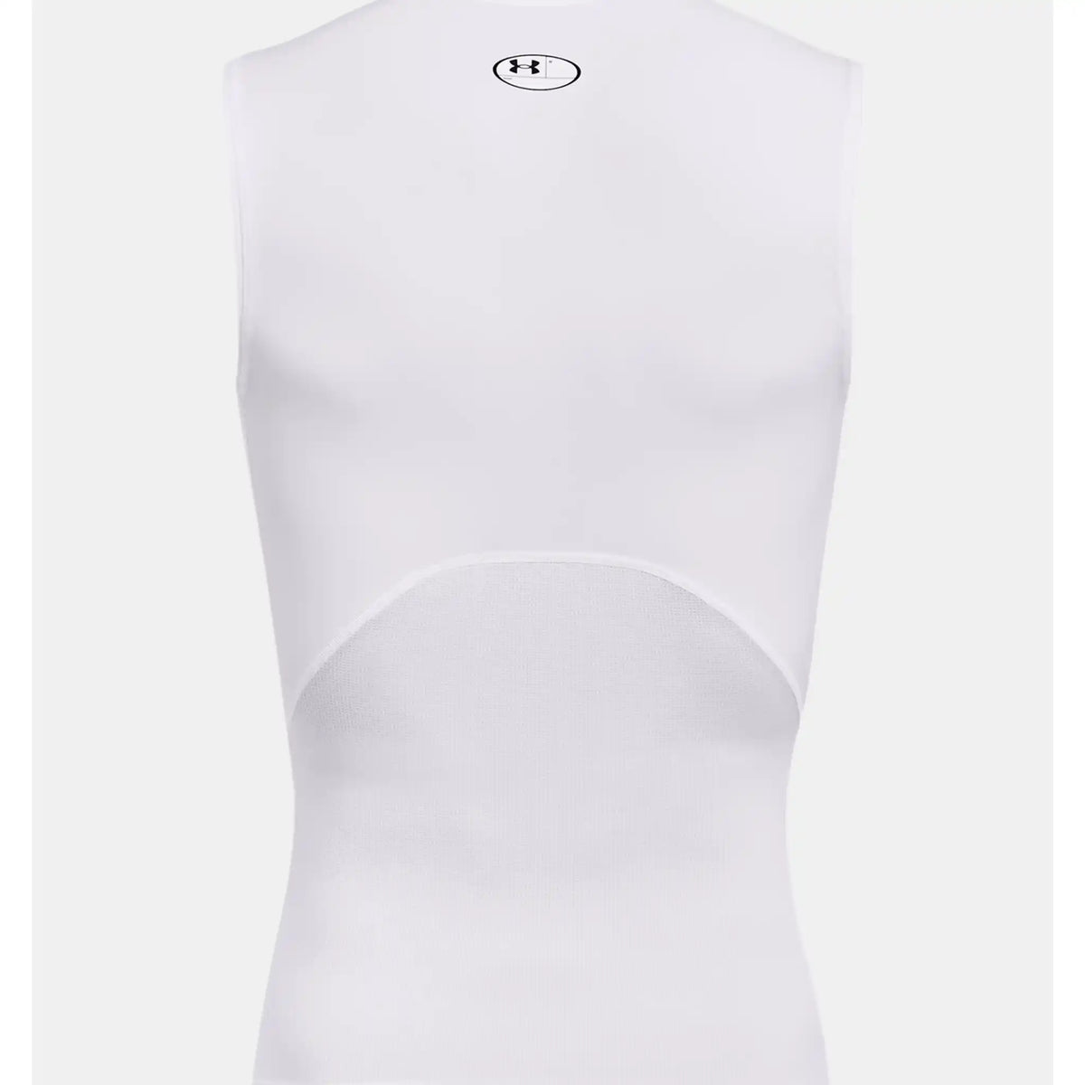 Under Armour UA HeatGear Armour - haut sans manches pour homme - Blanc / Noir